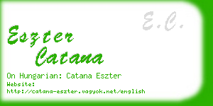 eszter catana business card